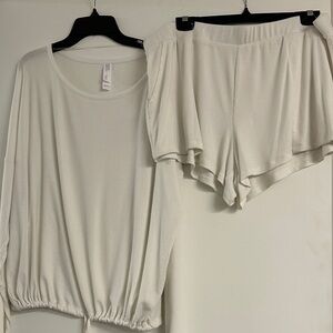 Stars Above Soft White Top and Shorts Set XXL